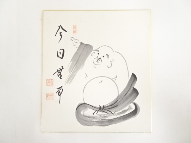 JAPANESE ART / SHIKISHI / HAND PAINTED HOTEI
